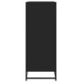 Zapatero de madera de ingeniería y metal negro 75x38x97,5 cm by , Shoe racks and shoe organizers - Ref: Foro24-3300865, Price...