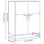 Zapatero de madera de ingeniería y metal negro 75x38x97,5 cm by , Shoe racks and shoe organizers - Ref: Foro24-3300865, Price...