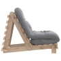 Futón sofá cama con colchón madera maciza de pino 60x206x11 cm by , Futones - Ref: Foro24-846746, Price: 155,52 €, Discount: %