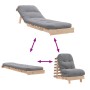 Futón sofá cama con colchón madera maciza de pino 60x206x11 cm by , Futones - Ref: Foro24-846746, Price: 155,52 €, Discount: %
