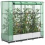 Arriate con cubierta invernadero aspecto ratán 120x40x123 cm von , Töpfe und Pflanzgefäße - Ref: Foro24-4015839, Preis: 88,26...