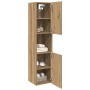 Armario pared baño madera ingeniería roble artisian 30x30x130cm by , bathroom vanities - Ref: Foro24-856222, Price: 76,58 €, ...