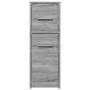Armario de baño estrecho con ruedas madera gris Sonoma by , Lockers and storage cabinets - Ref: Foro24-855282, Price: 79,47 €...