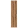 Armario pared baño madera ingeniería roble artisian 30x30x130cm