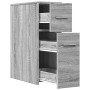 Armario de baño estrecho con ruedas madera gris Sonoma by , Lockers and storage cabinets - Ref: Foro24-855282, Price: 79,47 €...