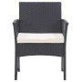 Sillones de jardín con cojines 2 unidades ratán sintético negro de , Sillas de jardín - Ref: Foro24-363406, Precio: 114,24 €