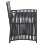 Sillones de jardín con cojines 2 unidades ratán sintético negro de , Sillas de jardín - Ref: Foro24-363406, Precio: 114,24 €