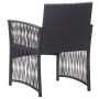 Sillones de jardín con cojines 2 unidades ratán sintético negro de , Sillas de jardín - Ref: Foro24-363406, Precio: 114,24 €