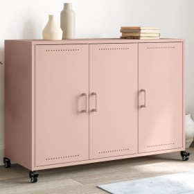 Aparador de acero rosa 100,5x39x72 cm by , Sideboards - Ref: Foro24-846681, Price: 179,01 €, Discount: %