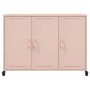 Aparador de acero rosa 100,5x39x72 cm de , Aparadores - Ref: Foro24-846681, Precio: 179,01 €, Descuento: %