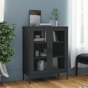 Armario de almacenamiento acero gris antracita 80x35x101,5 cm de , Taquillas y armarios de almacenamiento - Ref: Foro24-33617...