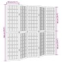 Biombo separador de 5 paneles madera maciza Paulownia blanco by , Room dividers - Ref: Foro24-358790, Price: 140,24 €, Discou...