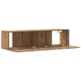 Mueble TV de pared madera ingeniería roble artisan 120x30x30 cm by , TV Furniture - Ref: Foro24-856021, Price: 86,55 €, Disco...