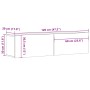 Mueble TV de pared madera ingeniería roble artisan 120x30x30 cm by , TV Furniture - Ref: Foro24-856021, Price: 86,55 €, Disco...