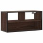 Mueble TV madera ingeniería y metal marrón roble 80x31x39,5 cm von , TV-Möbel - Ref: Foro24-848928, Preis: 38,77 €, Rabatt: %