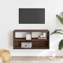 Mueble TV madera ingeniería y metal marrón roble 80x31x39,5 cm von , TV-Möbel - Ref: Foro24-848928, Preis: 38,77 €, Rabatt: %