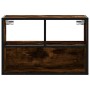 Mueble TV madera ingeniería y metal roble ahumado 60x31x39,5 cm von , TV-Möbel - Ref: Foro24-848916, Preis: 41,19 €, Rabatt: %