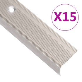 Perfiles de peldaños forma de L 30 uds aluminio champán 67 cm de , Escaleras - Ref: Foro24-146800, Precio: 74,64 €, Descuento: %