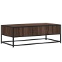 Mesa de centro madera ingeniería metal marrón 100x50x35 cm by , Coffee table - Ref: Foro24-848783, Price: 70,18 €, Discount: %