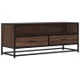 Mueble TV metal y madera ingeniería marrón roble 100x34,5x40 cm von , TV-Möbel - Ref: Foro24-848818, Preis: 92,25 €, Rabatt: %