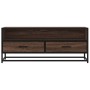 Mueble TV metal y madera ingeniería marrón roble 100x34,5x40 cm von , TV-Möbel - Ref: Foro24-848818, Preis: 92,25 €, Rabatt: %