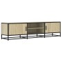 Mueble TV metal y madera ingeniería roble Sonoma 160x35x41 cm von , TV-Möbel - Ref: Foro24-848845, Preis: 109,52 €, Rabatt: %