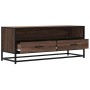 Mueble TV metal y madera ingeniería marrón roble 100x34,5x40 cm von , TV-Möbel - Ref: Foro24-848818, Preis: 92,25 €, Rabatt: %