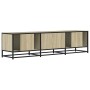 Mueble TV metal y madera ingeniería roble Sonoma 160x35x41 cm von , TV-Möbel - Ref: Foro24-848845, Preis: 109,52 €, Rabatt: %