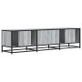 Mueble TV metal y madera ingeniería gris Sonoma 160x35x41 cm von , TV-Möbel - Ref: Foro24-848847, Preis: 113,56 €, Rabatt: %