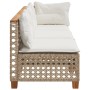 Sofá de jardín de 3 plazas con cojines ratán sintético beige von , Outdoor-Sofas - Ref: Foro24-365943, Preis: 248,86 €, Rabat...