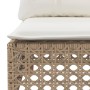Sofá de jardín de 3 plazas con cojines ratán sintético beige von , Outdoor-Sofas - Ref: Foro24-365943, Preis: 248,86 €, Rabat...