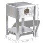 Mesita de estilo aviador con 1 cajón vintage von , Seitentische - Ref: Foro24-242115, Preis: 201,71 €, Rabatt: %