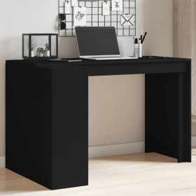Escritorio de madera de ingeniería negro 123,5x73,5x75 cm von , Schreibtische - Ref: Foro24-847983, Preis: 118,89 €, Rabatt: %