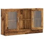 Aparador de madera ingeniería envejecida negro 120x30,5x70 cm by , Sideboards - Ref: Foro24-856164, Price: 103,94 €, Discount: %