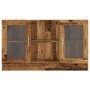 Aparador de madera ingeniería envejecida negro 120x30,5x70 cm by , Sideboards - Ref: Foro24-856164, Price: 103,94 €, Discount: %
