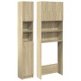 Juego de muebles de baño 2 pzas madera ingeniería roble Sonoma von , Zubehör für Waschmaschinen und Trockner - Ref: Foro24-33...