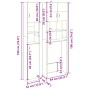 Juego de muebles de baño 2 pzas madera ingeniería roble Sonoma von , Zubehör für Waschmaschinen und Trockner - Ref: Foro24-33...
