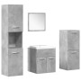Set muebles de baño 5 piezas madera ingeniería gris hormigón by , Bathroom furniture - Ref: Foro24-3324876, Price: 213,30 €, ...