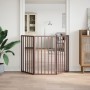 Puerta para perros plegable 3 paneles madera álamo marrón 150cm von , Hundehütten und Zäune - Ref: Foro24-352198, Preis: 54,7...
