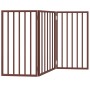 Puerta para perros plegable 3 paneles madera álamo marrón 150cm von , Hundehütten und Zäune - Ref: Foro24-352198, Preis: 54,7...