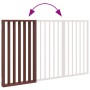 Puerta para perros plegable 3 paneles madera álamo marrón 150cm von , Hundehütten und Zäune - Ref: Foro24-352198, Preis: 54,7...