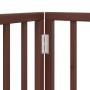 Puerta para perros plegable 3 paneles madera álamo marrón 150cm von , Hundehütten und Zäune - Ref: Foro24-352198, Preis: 54,7...
