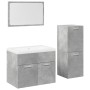 Juego muebles de baño 4 pzas madera contrachapada gris hormigón von , Badezimmermöbel - Ref: Foro24-3324883, Preis: 203,00 €,...