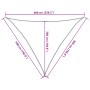 Toldo de vela triangular HDPE naranja 160 g/m² 5x5x6 m by , Umbrellas - Ref: Foro24-311705, Price: 36,20 €, Discount: %