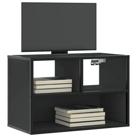 Mueble de TV metal y madera de ingeniería negro 60x31x39,5 cm von , TV-Möbel - Ref: Foro24-848914, Preis: 42,31 €, Rabatt: %