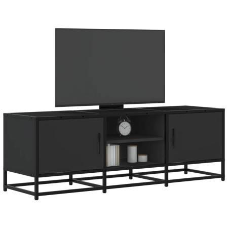 Mueble de TV madera de ingeniería y metal negro 120x35x41 cm von , TV-Möbel - Ref: Foro24-848839, Preis: 104,97 €, Rabatt: %