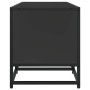 Mueble de TV madera de ingeniería y metal negro 120x35x41 cm von , TV-Möbel - Ref: Foro24-848839, Preis: 104,97 €, Rabatt: %