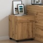 Armario con ruedas madera ingeniería roble artisan 45x38x54 cm von , Schließfächer und Lagerschränke - Ref: Foro24-856655, Pr...