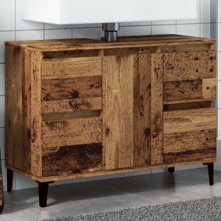 Mueble de lavabo madera ingeniería envejecida 80x33x60 cm by , bathroom vanities - Ref: Foro24-857129, Price: 104,75 €, Disco...