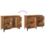 Mueble de lavabo madera ingeniería envejecida 80x33x60 cm by , bathroom vanities - Ref: Foro24-857129, Price: 104,75 €, Disco...